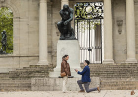A Moment of Surprise and Romance: Leo and Kait’s Proposal at the Rodin Museum in Philadelphia